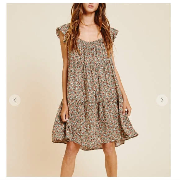 Morgan Sleeveless Ruffle Sleeve Floral Dress - Picture 4 of 4